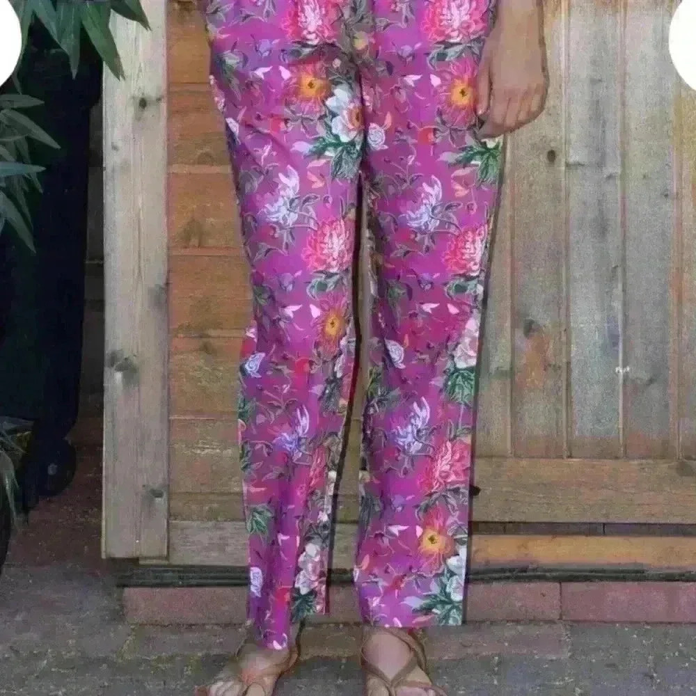 Summer Drawstring Floral Pants Sizes S-5x